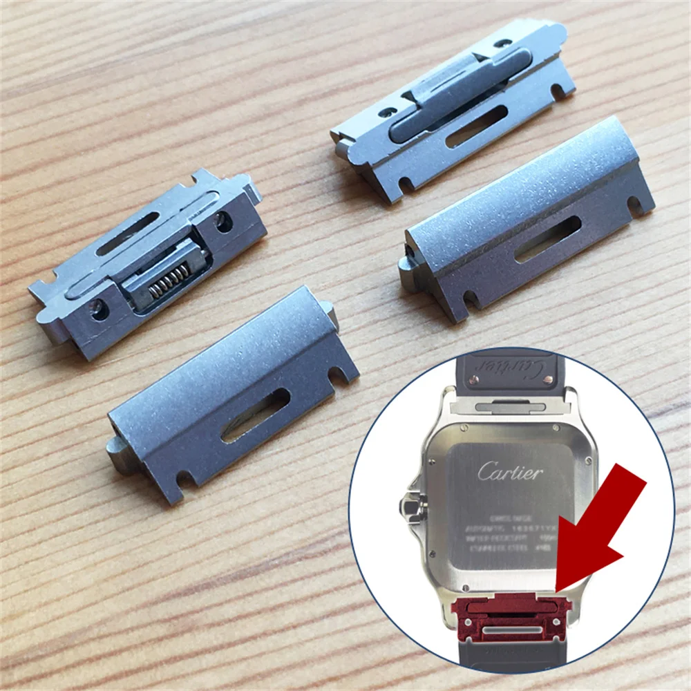 Leather Strap Quick Release - Perfect fit adapter connrctor for Cartier
