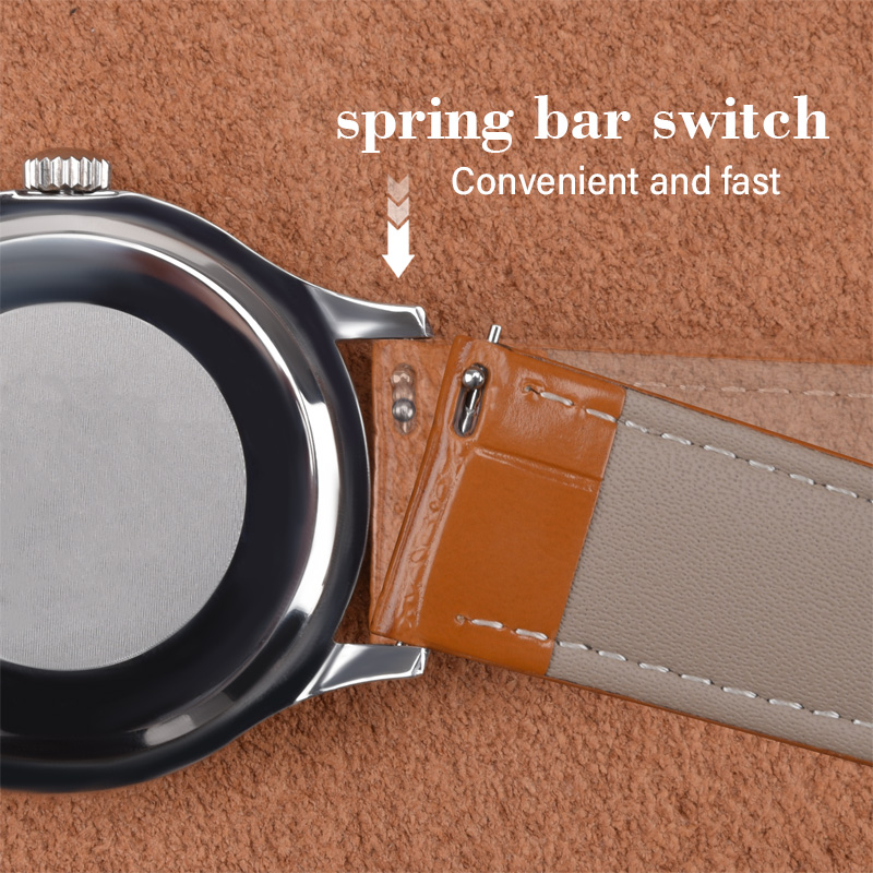 Hot-Selling Double-Layer Cowhi - Leather Strap Quick Release recension och pris