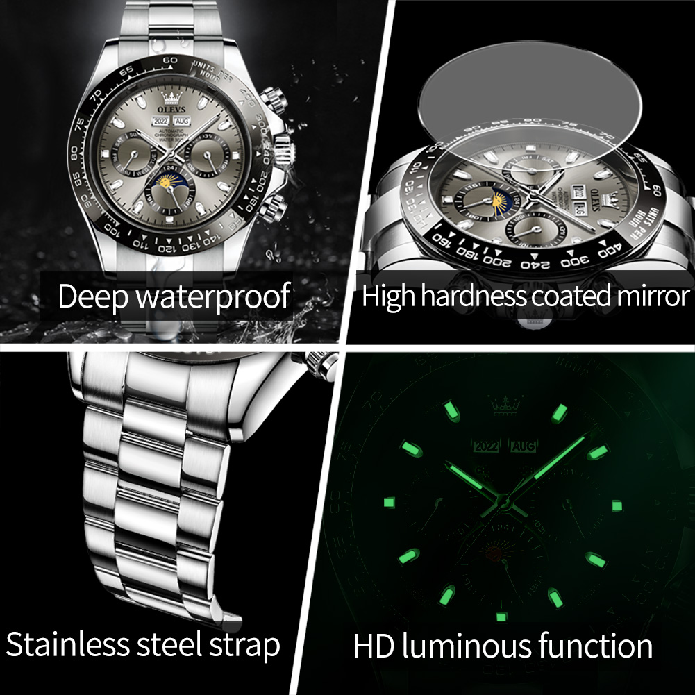 OLEVS 6654 Luxury Mens Watch C - Rolex Watch Datejust recension och pris