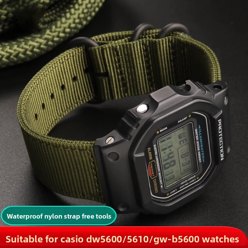 Nylon Watch Strap For Casio G- - Casio Watch G-Shock Dw-5600 recension och pris