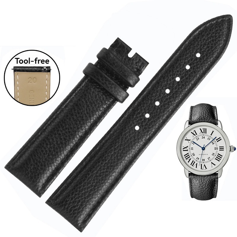 16/17/20/22/23/25mm lychee lea - Cartier Watch Tank recension och pris